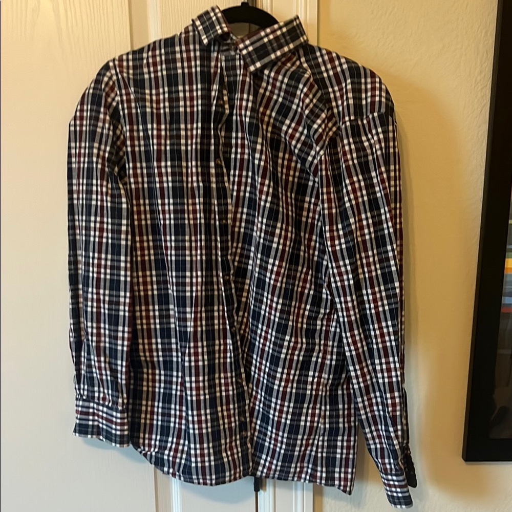 Bar III Black and White Casual Button Down Shirt
